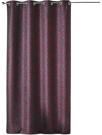 Cortina difusora de jacquard con motivos geométricos
