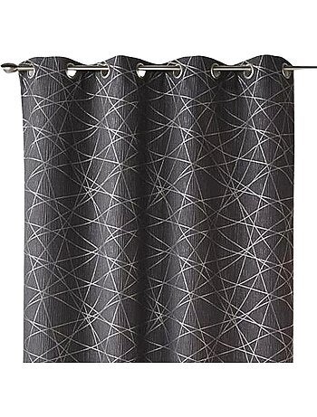 Cortina difusora de jacquard con motivos geométricos