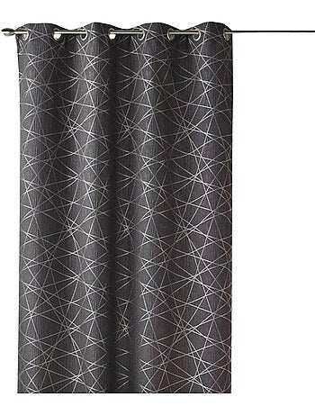 Cortina difusora de jacquard con motivos geométricos