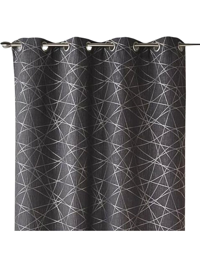 Cortina difusora de jacquard con motivos geométricos Gris claro - Kiabi