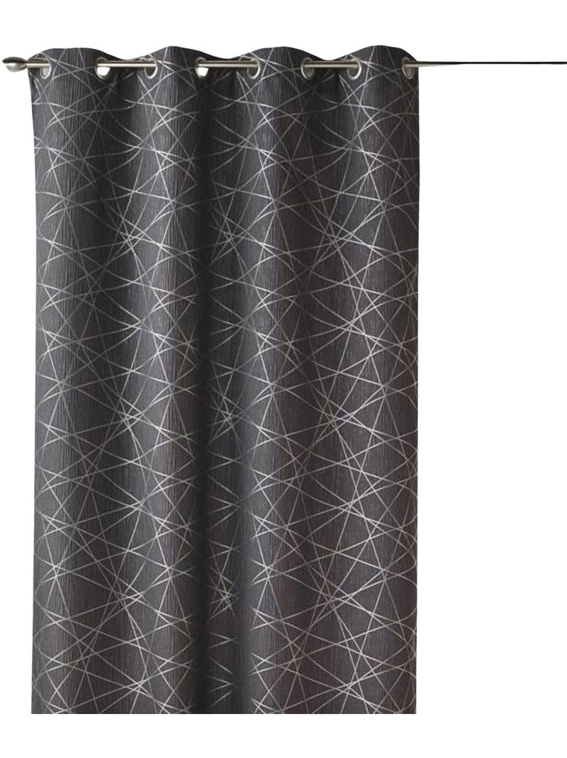 Cortina difusora de jacquard con motivos geométricos Gris claro - Kiabi