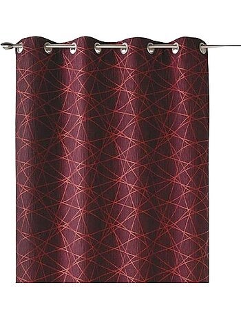 Cortina difusora de jacquard con motivos geométricos