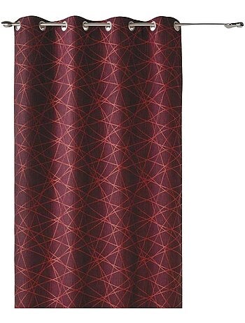 Cortina difusora de jacquard con motivos geométricos