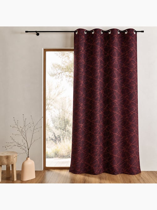 Cortina difusora de jacquard con motivos geométricos - Kiabi