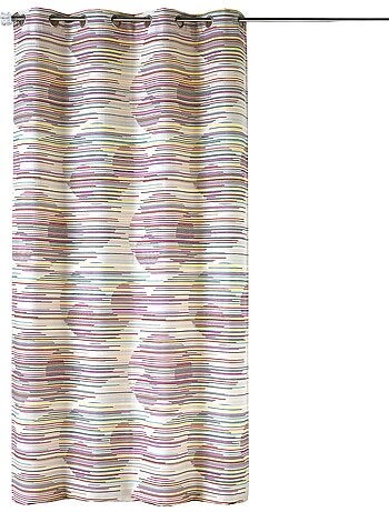 Cortina difusora de jacquard con motivos gráficos