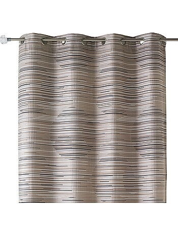 Cortina difusora de jacquard con motivos gráficos