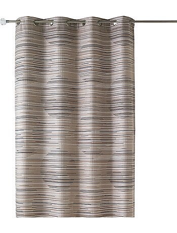 Cortina difusora de jacquard con motivos gráficos