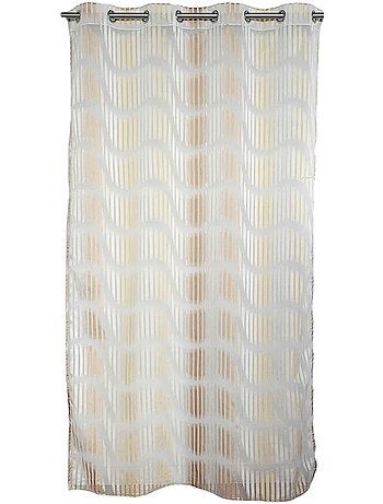 Cortina difusora de jacquard con rayas verticales onduladas
