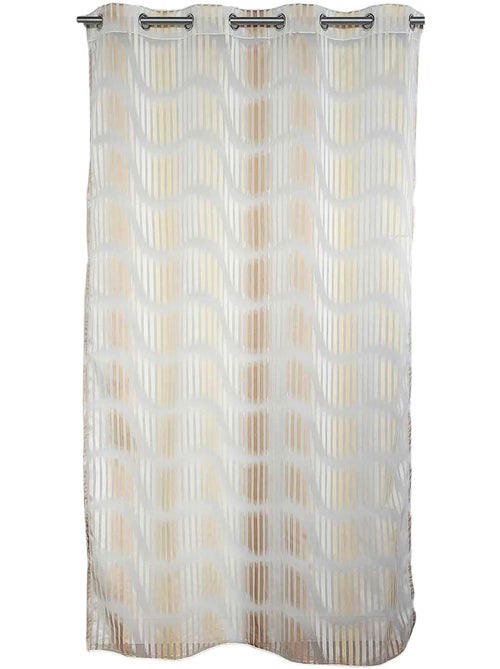 Cortina difusora de jacquard con rayas verticales onduladas - Kiabi Cortina difusora de jacquard con rayas verticales onduladas - Kiabi