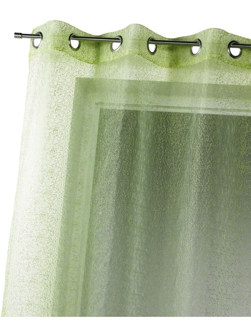 Cortina difusora de organza bordada con ojales - Kiabi Cortina difusora de organza bordada con ojales - Kiabi
