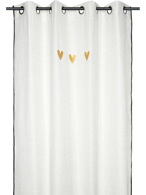 Cortina difusora de polilín con estampado de corazones - Kiabi Cortina difusora de polilín con estampado de corazones - Kiabi