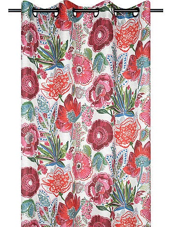 Cortina difusora de polilín con estampado floral