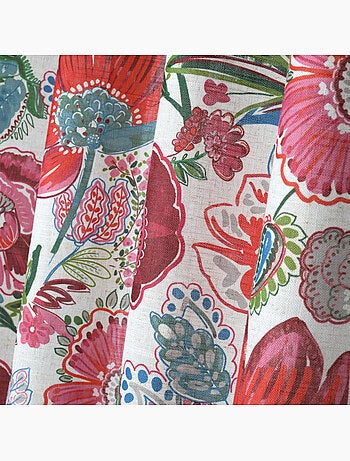 Cortina difusora de polilín con estampado floral