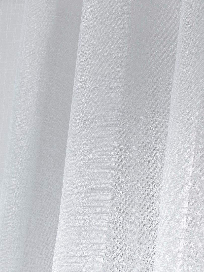 Cortina efecto lino blanco - Kiabi