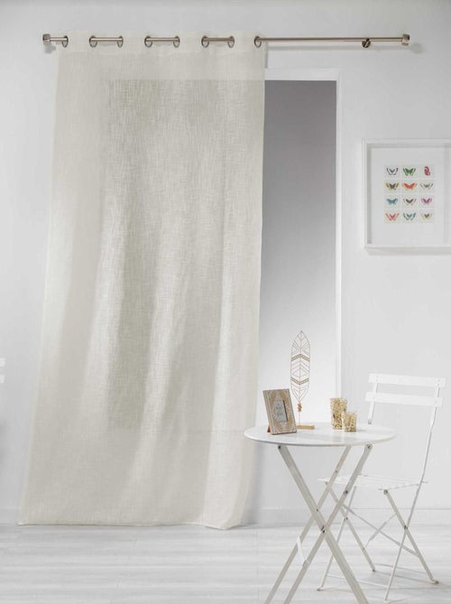 Cortina efecto lino - Kiabi