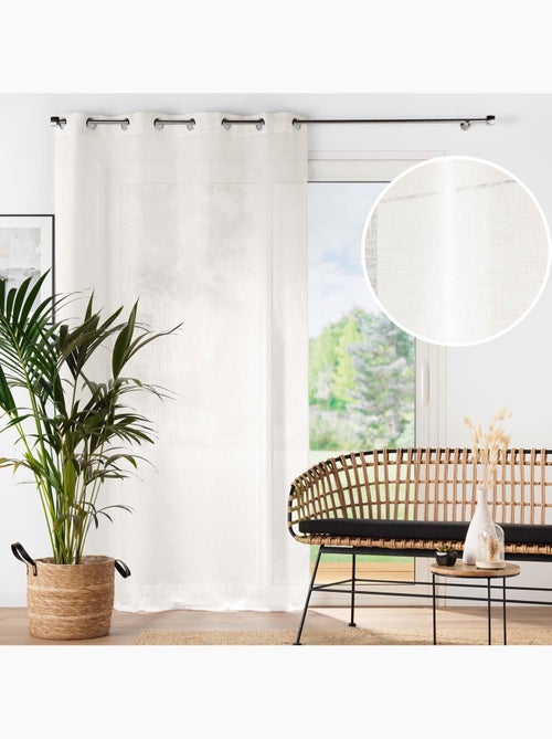 Cortina efecto lino - Kiabi