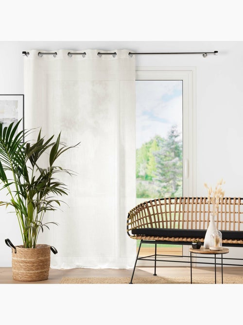 Cortina efecto lino - Kiabi