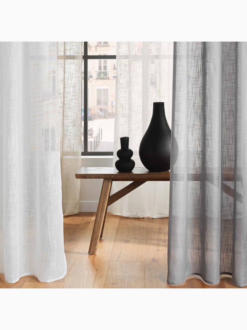 Cortina efecto lino Madera natural - Kiabi