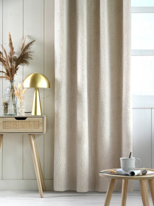 Cortina efecto piel de oveja ultrasuave - Kiabi