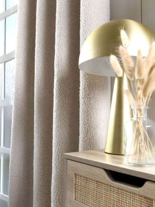 Cortina efecto piel de oveja ultrasuave - Kiabi