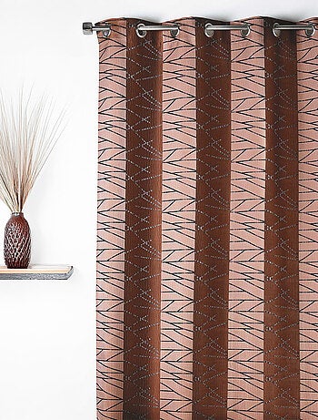 Cortina en Jacquard a Rayas Verticales Alegría