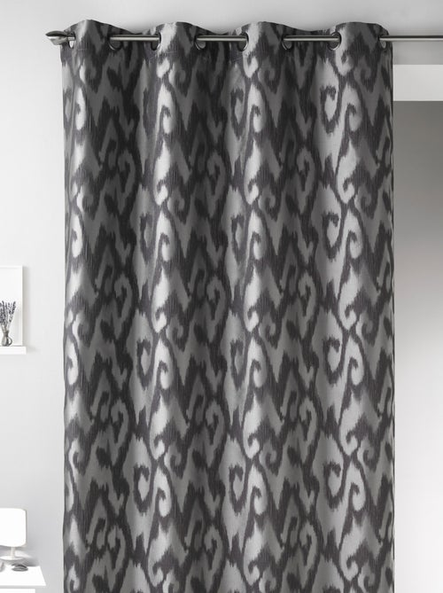 Cortina en Jacquard con Estampados Barrocos - Kiabi