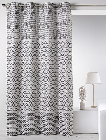 Cortina en jacquard con motivo fantasía