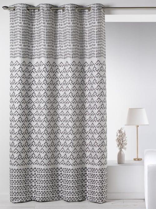 Cortina en jacquard con motivo fantasía - Kiabi