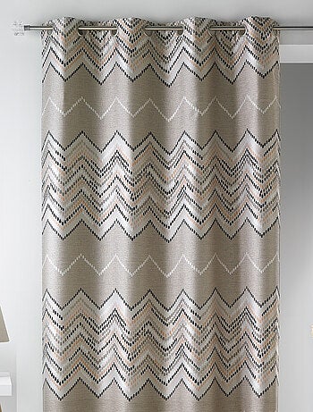 Cortina en jacquard con motivo galón