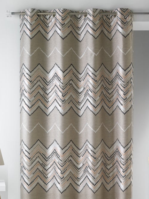 Cortina en jacquard con motivo galón - Kiabi