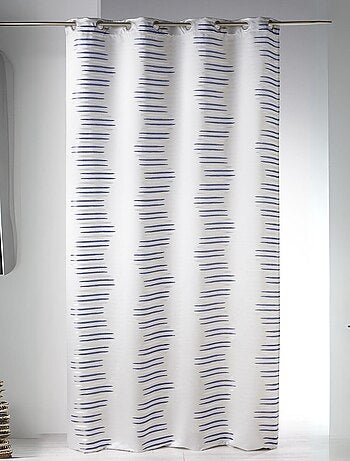 Cortina en jacquard con olas fantasía