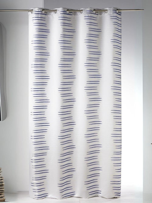 Cortina en jacquard con olas fantasía - Kiabi