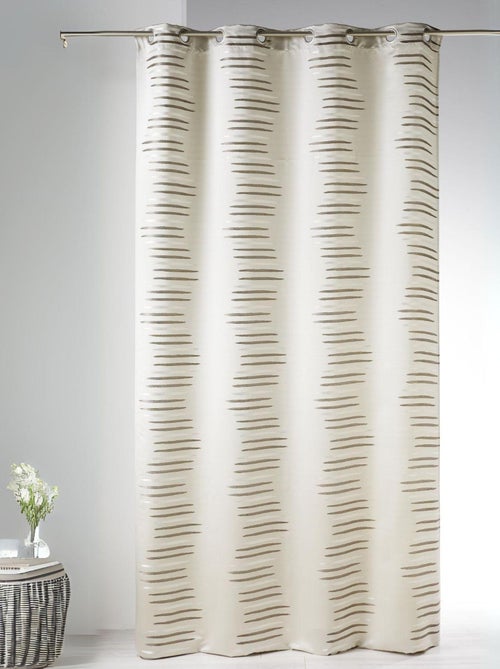 Cortina en jacquard con olas fantasía - Kiabi