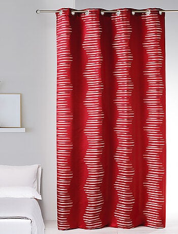 Cortina en jacquard con olas fantasía