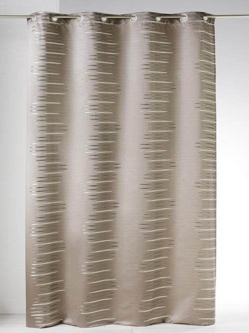 Cortina en jacquard con olas fantasía - Kiabi