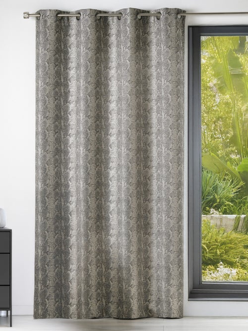 Cortina en Jacquard estampado "Serpiente" - Kiabi