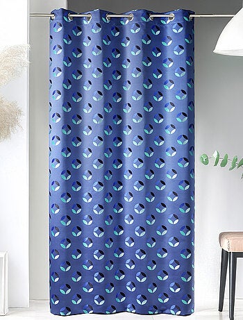 Cortina en jacquard estampados rosáceos