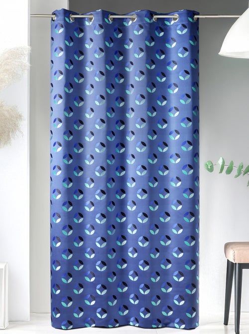 Cortina en jacquard estampados rosáceos - Kiabi