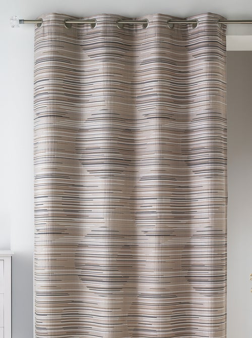 Cortina en jacquard fantasía y gráfica - Kiabi