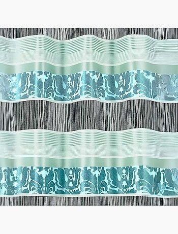 Cortina en jacquard rayas horizontales coloreadas