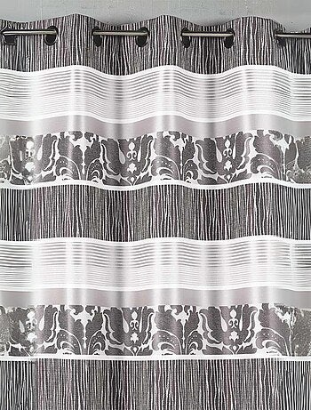 Cortina en jacquard rayas horizontales coloreadas