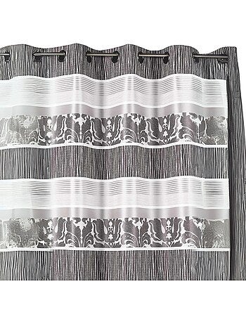 Cortina en jacquard rayas horizontales coloreadas
