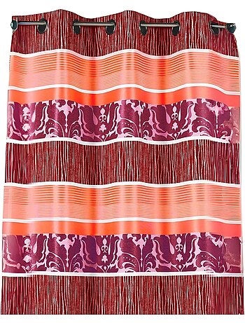 Cortina en jacquard rayas horizontales coloreadas