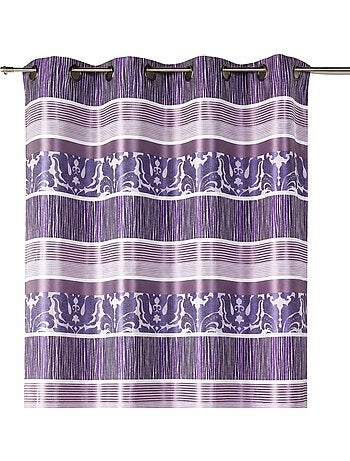 Cortina en jacquard rayas horizontales coloreadas