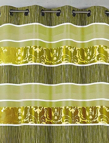 Cortina en jacquard rayas horizontales coloreadas