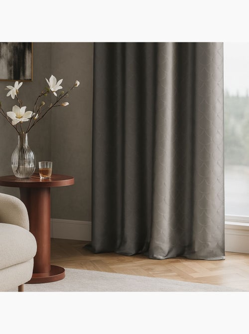 Cortina en shantung estampado escama - Kiabi