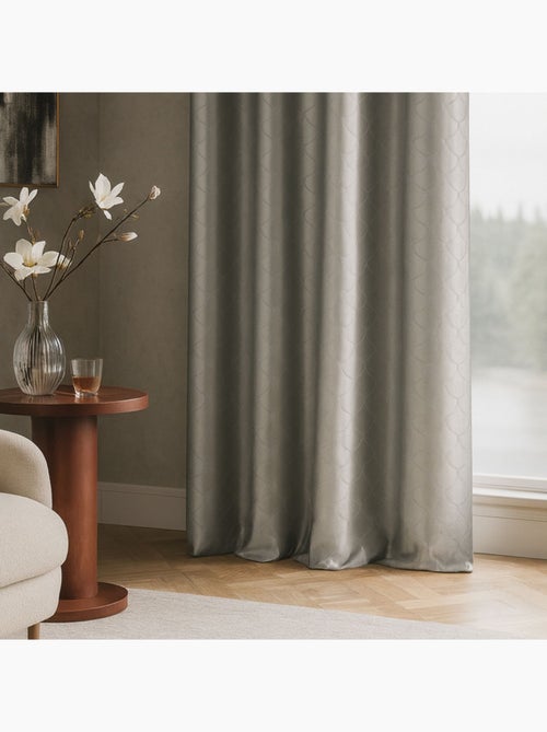 Cortina en shantung estampado escama - Kiabi