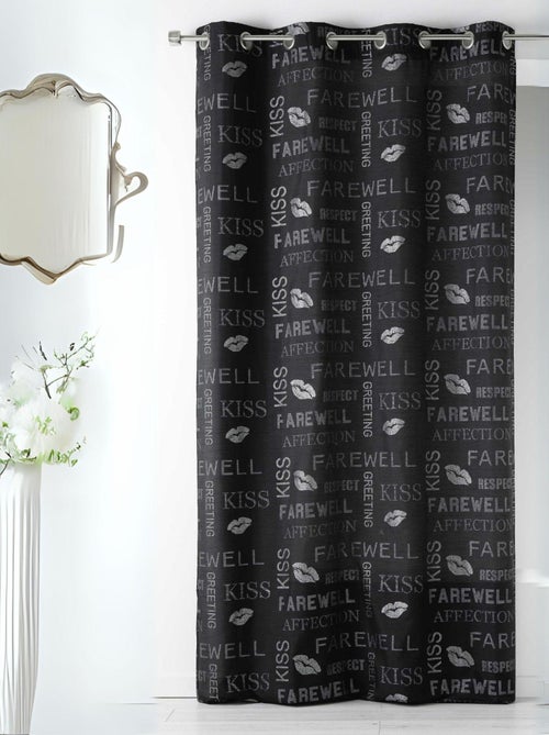 Cortina en Shantung Fantasía con Purpurinas - Kiabi