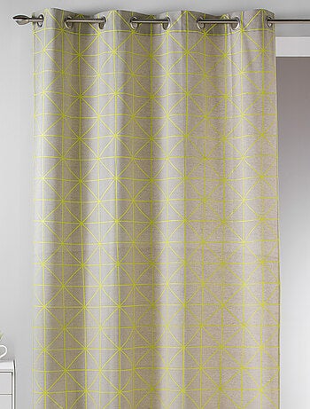 Cortina en Tela de Algodón Estampado de Diseño