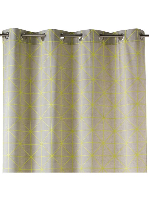 Cortina en tela de algodón estampado de diseño - Kiabi Cortina en tela de algodón estampado de diseño - Kiabi